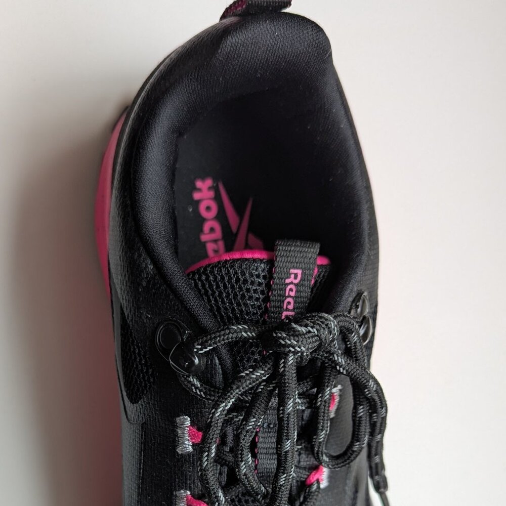 Reebok Women's Athletic Casual Running Walking Shoe 10AR30127W-BNP Black/Pink 10 - Picture 4 of 10